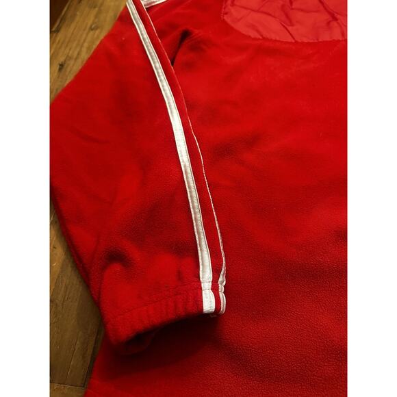 Chicago Bulls Adidas NBA Track Jacket Fleece Red Size Large Basketball Jordan` - Picture 12 of 13